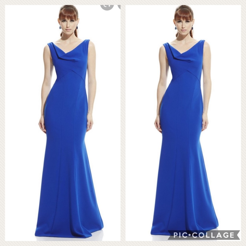 Theia cowl Neck long Gown